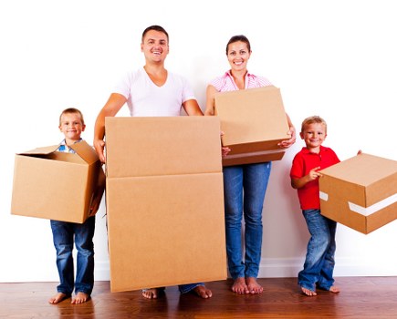 House movers preparing a local home removal in Tooting