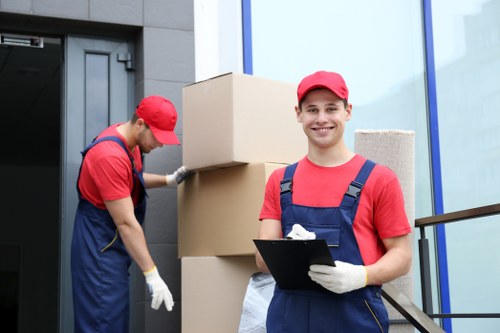Removal team preparing a safe move in Tooting