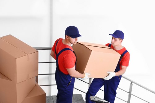 Careful loading during a home move in Tooting