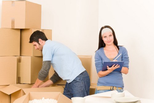 Packing and loading a moving truck for a Tooting relocation