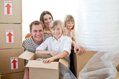 Preparing desks and boxes for an office relocation in Tooting