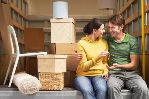 Small business relocation using a moving van in Tooting